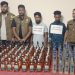 ফুটওভার ব্রিজের নিচে কাভার্ডভ্যানে ভারতীয় মদের গোপন চালান
