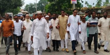 ফুলপুরে ফ্যাসিবাদের বিরুদ্ধে বিএনপির বিক্ষোভ মিছিল