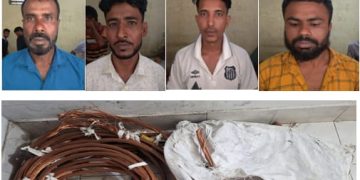 শম্ভুগঞ্জে ভয়াবহ ডাকাতি: ডিবির অভিযানে ১৪০ কেজি লুণ্ঠিত তামার তার উদ্ধার, ৯ সদস্যের ডাকাতচক্র আটক
