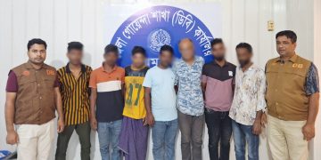 ময়মনসিংহে ৬১ গ্রাম হেরোইনসহ ৭ মাদক কারবারি গ্রেফতার