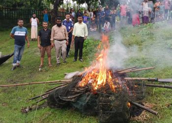 ফুলপুরে কারেন্ট জাল বিরোধী অভিযান: অবৈধ জাল জব্দ ও ধ্বংস