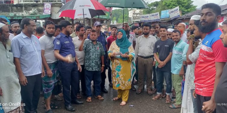 ফুলপুরে অবৈধ স্থাপনা উচ্ছেদের পর আবারো স্থাপনা নির্মাণে জরিমানা সহ উচ্ছেদ