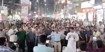 রোকনুজ্জামান সরকার রোকনের নেতৃত্বে ময়মনসিংহে বিএনপির লিফলেট বিতরণ ও গণসংযোগ