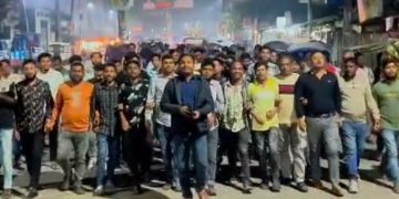 ময়মনসিংহ আওয়ামী ফ্যাসিবাদের বিরুদ্ধে মহানগর যুবদলের বিক্ষোভ মিছিল