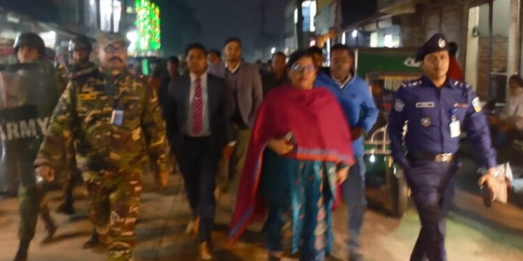 নির্বাচনকে কেন্দ্র করে ফুলপুরে যৌথবাহিনীর অভিযান শুরু