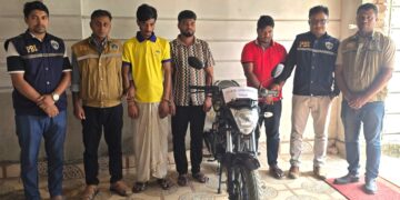 ময়মনসিংহে ২৯ মামলার মোটরসাইকেল চোর ফ্রিডম মানিকসহ গ্রেফতার ৩